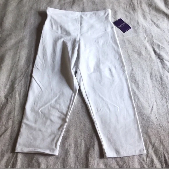 Talia Capri Cotton Stretch Shaping Legging white NWT size small - Picture 4 of 13